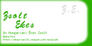 zsolt ekes business card